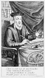 Nostradamus Writing His Prophecies